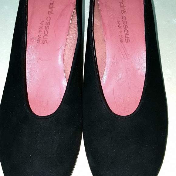 Andre Assous Shoes - Andre Assous Sz 41 (Euro) Black Suede Wedges